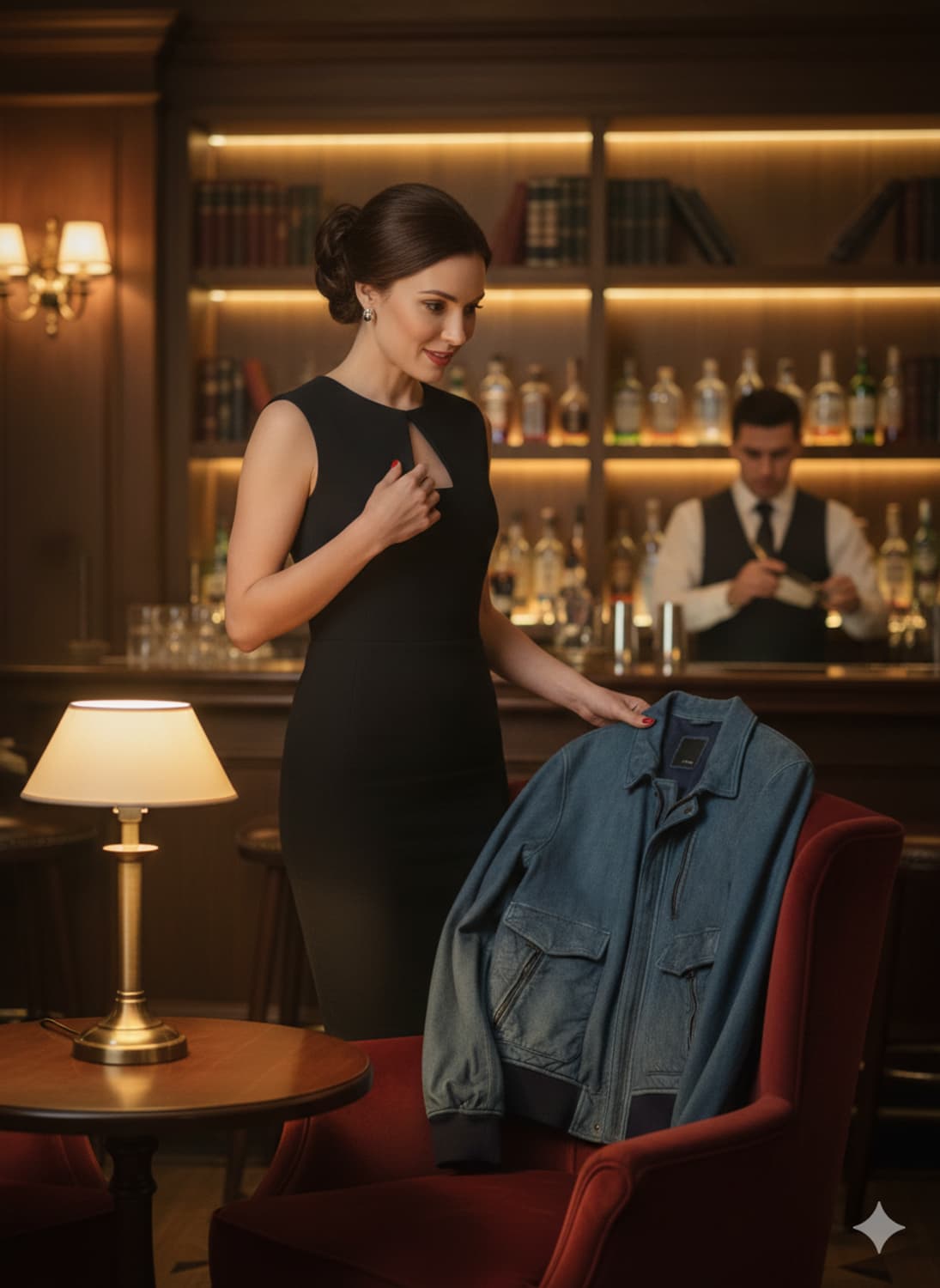 듀퐁(S.T. Dupont) 최고급 블루종 가죽자켓 데님스타일 상품이미지2