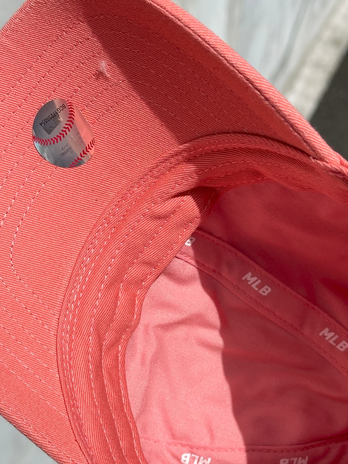 (새상품) MLB 엠엘비 뉴욕양키스 코랄 볼캡 모자 상품이미지5
