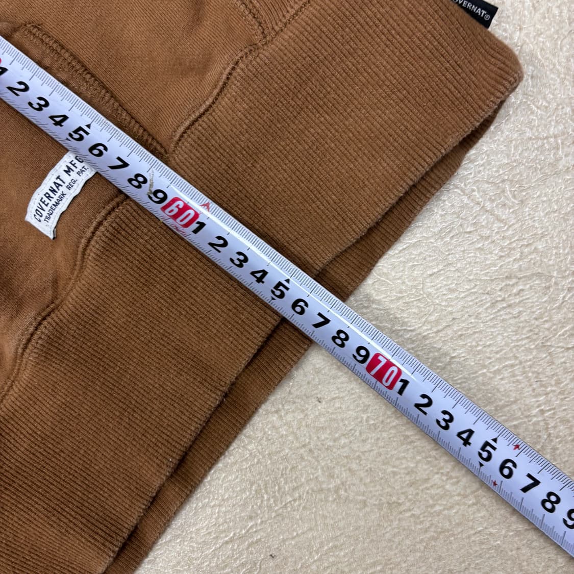 커버낫 스몰로고 브라운 후드티 상품이미지4