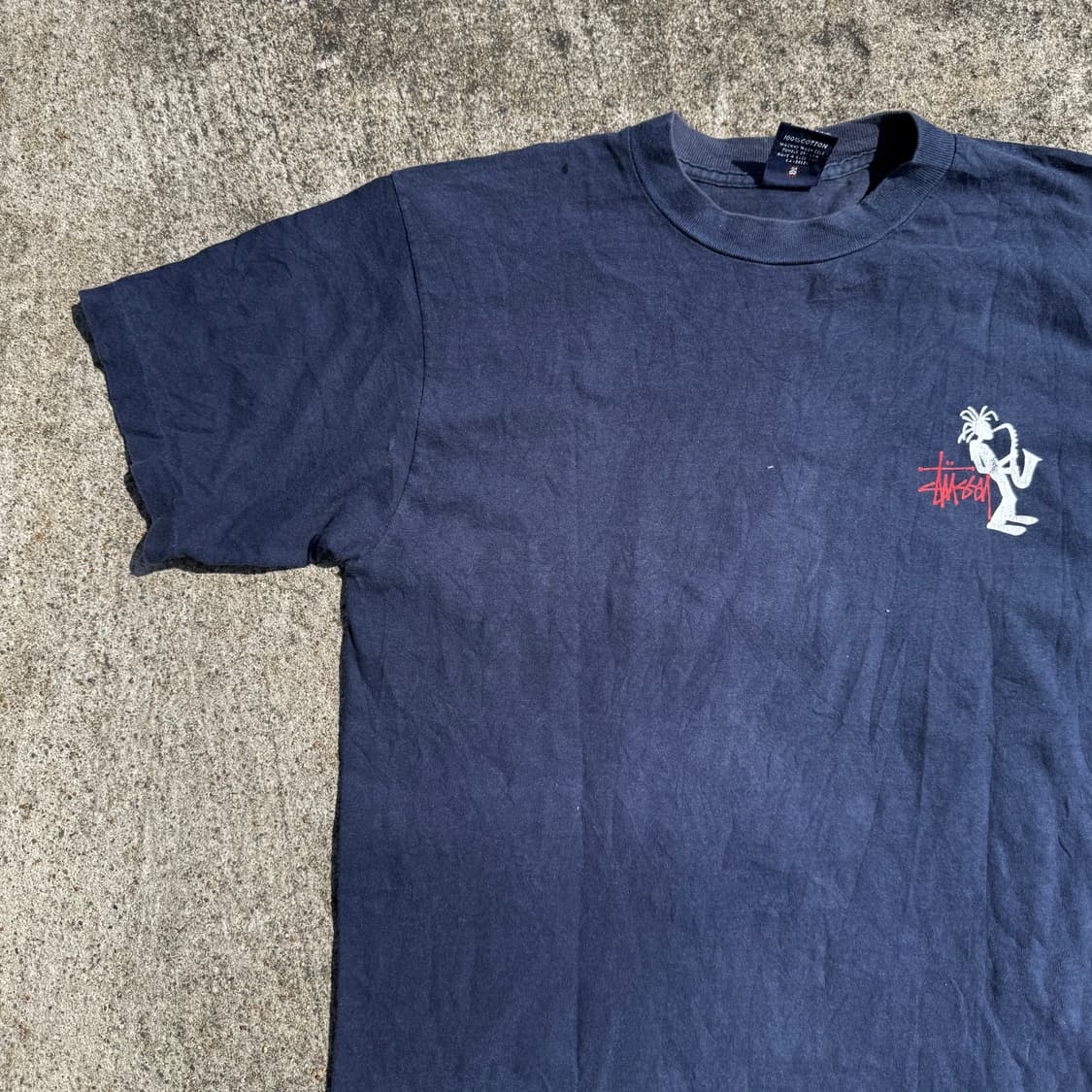 [L] 90s Stussy 스투시 Jazzman 재즈맨 반팔티 상품이미지3