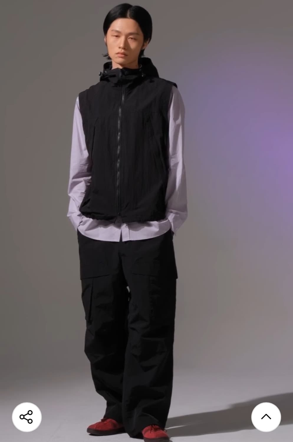 [2] 노클 Hooded Sports Vest Black 상품이미지2