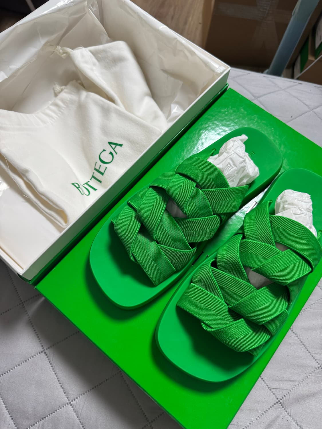 [42] 보테가베네타 인트레치아토 우븐 슬라이드 남성 샌들 상품이미지2