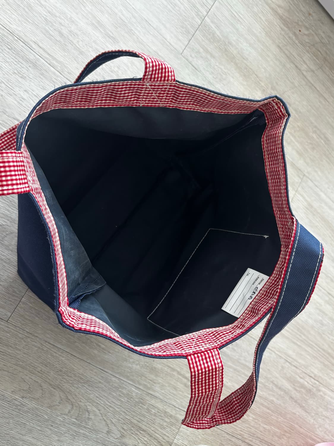 고전키티 헬로키티 빈티지 체크 데님백 상품이미지3