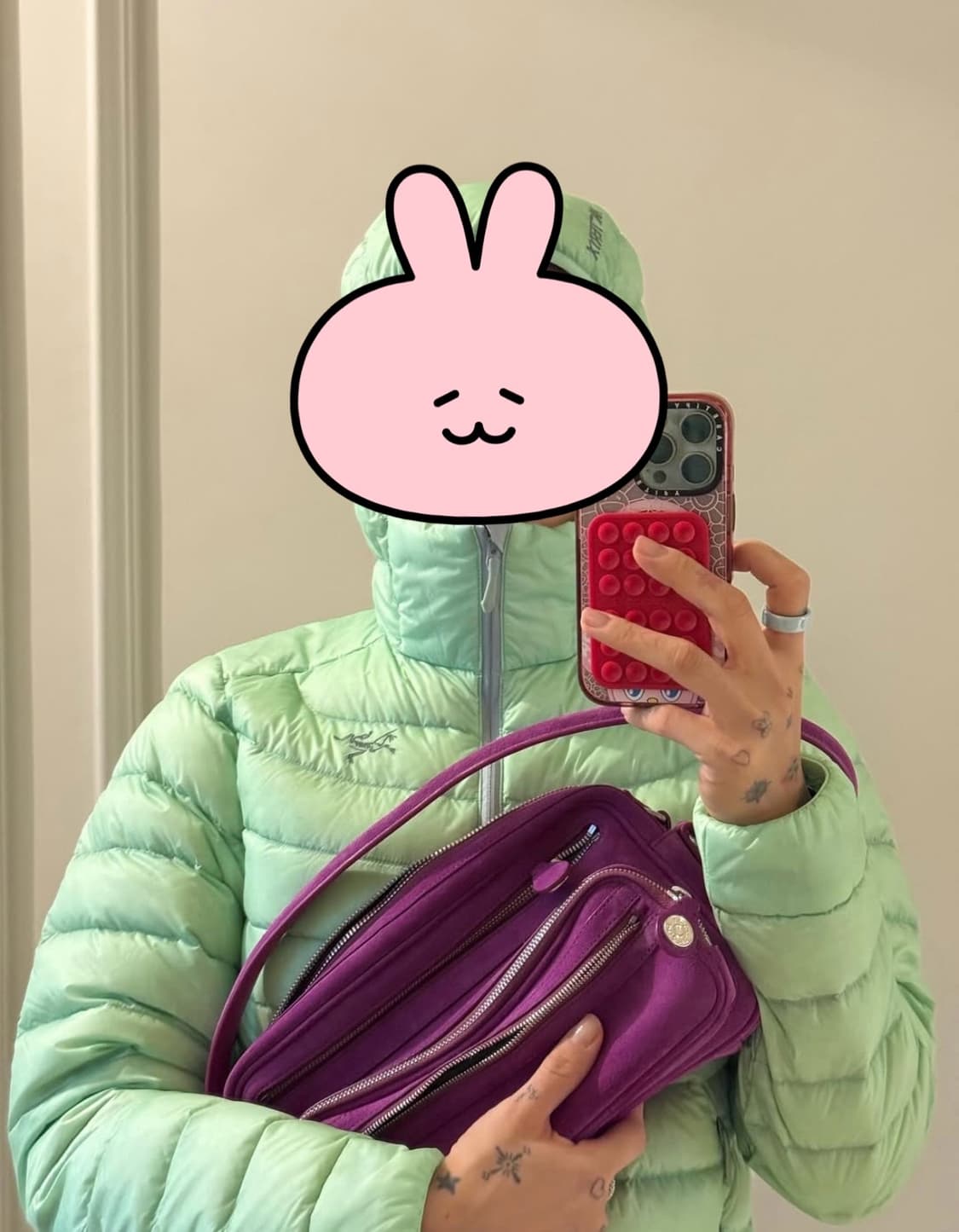 아크테릭스 세륨 후디 우먼 스톤그린 L 새제품 판매 [페기구 착용] 상품이미지2