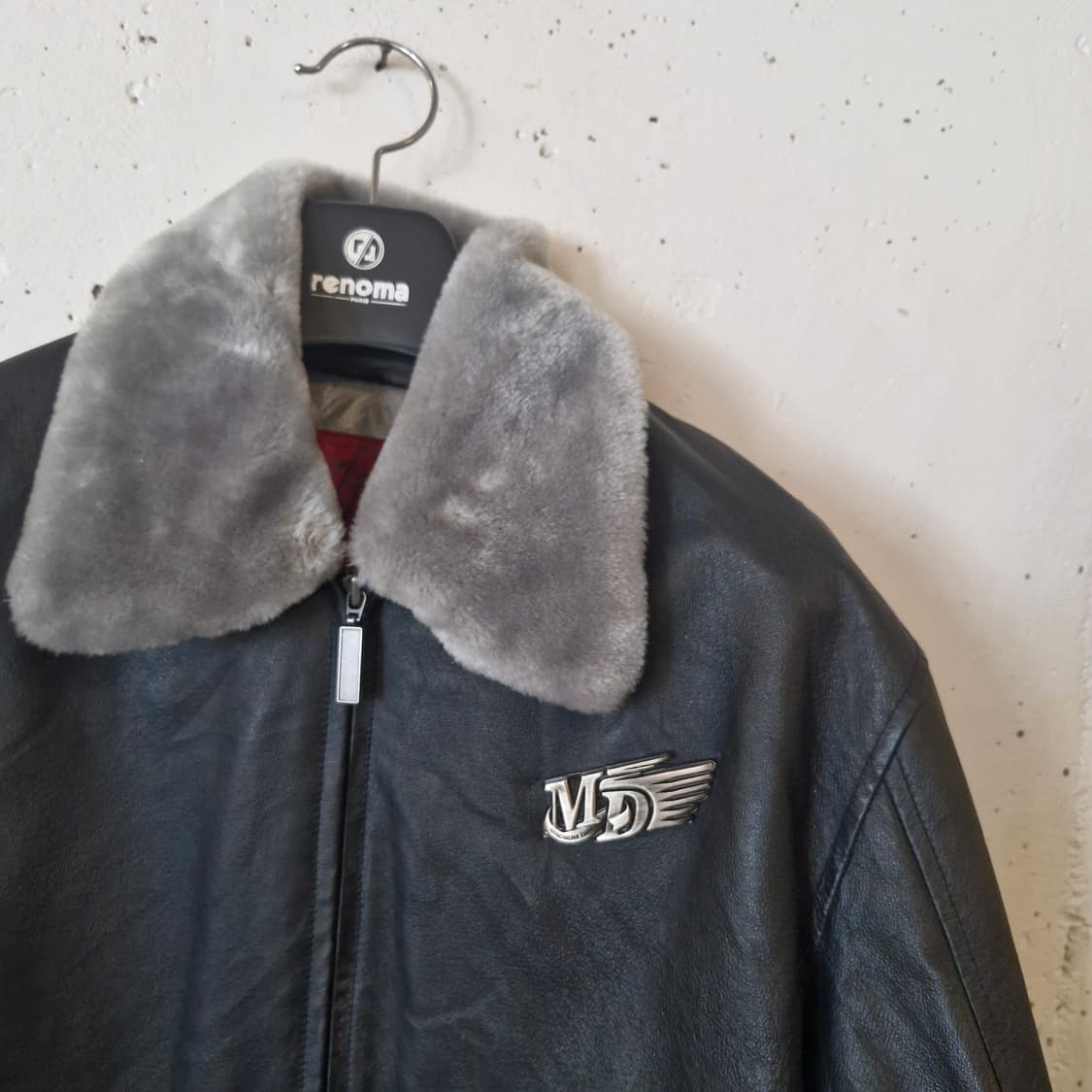 보아털 가죽 자켓 L~ 상품이미지1