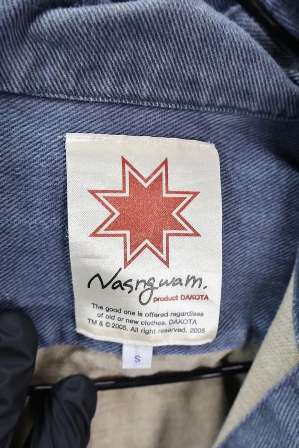 00's 나스웜 DAKOTA 후드 데님 셔츠 자켓 상품이미지8