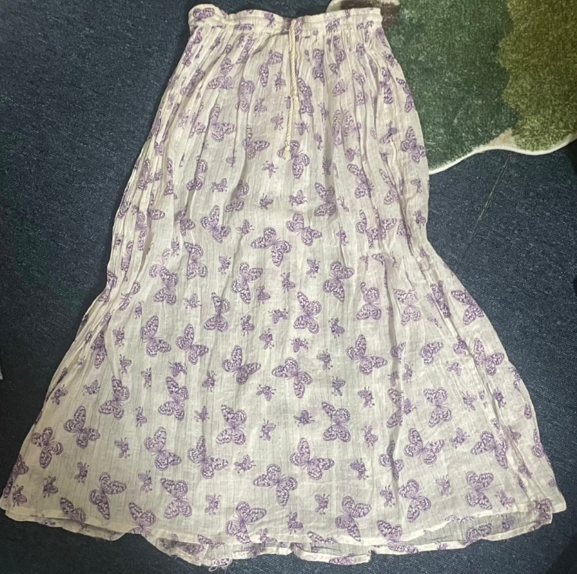 빈티지 보라 레이어드 스커트 상품이미지1