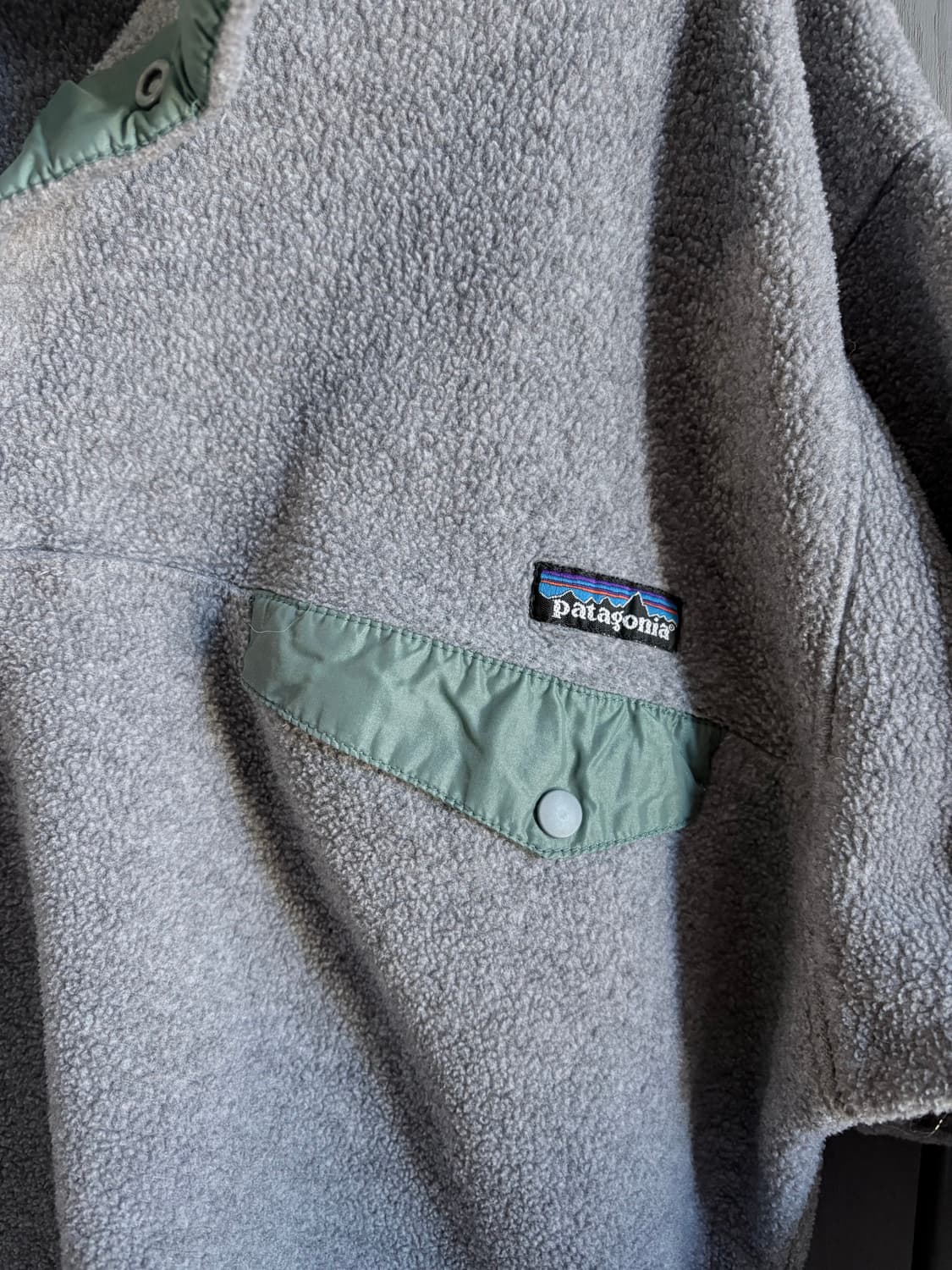  (L) 파타고니아 90s 빈티지 신칠라 라이트 그레이 / 그린(민트) 상품이미지3