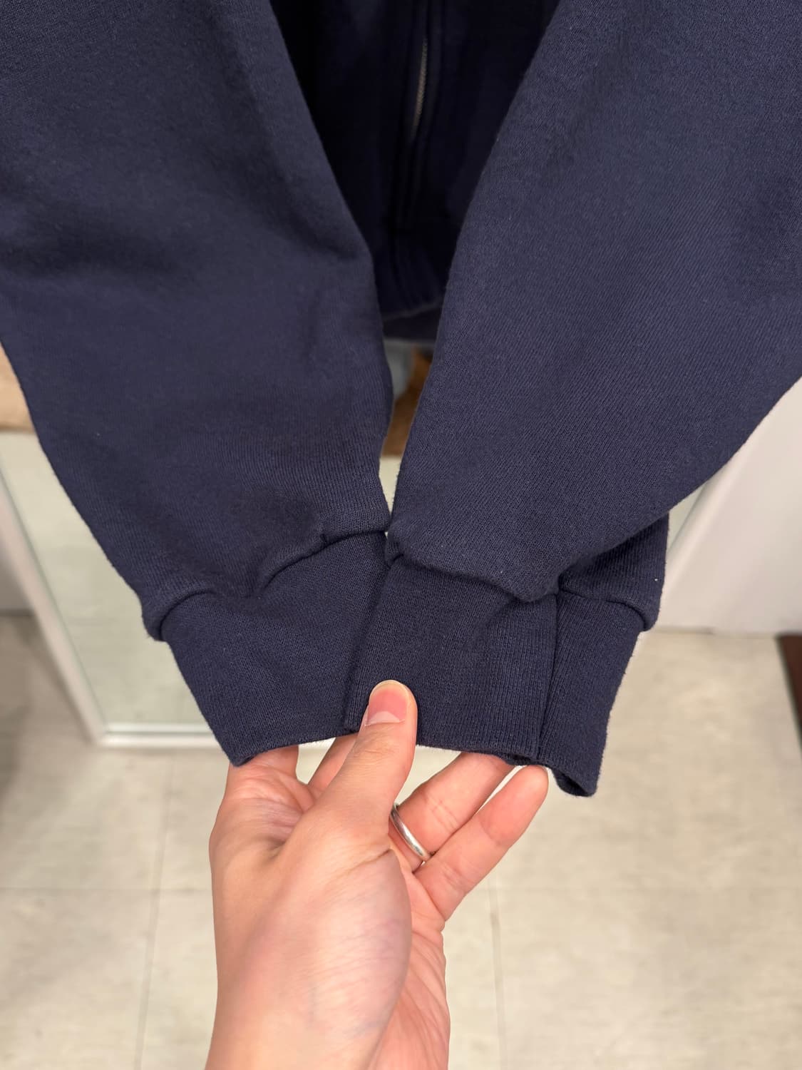 00s Lee 리 페이딩 스웻 후드 집업 상품이미지5