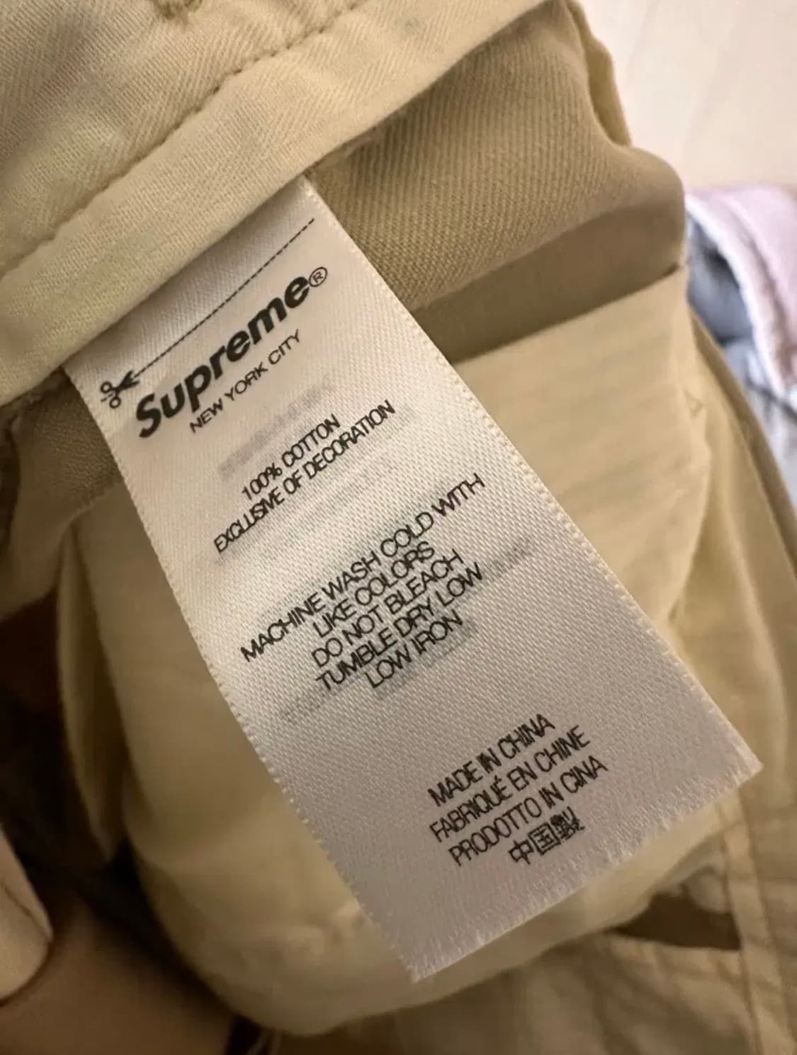 30) 슈프림 치노 팬츠 탄(tan) - 24fw 상품이미지5