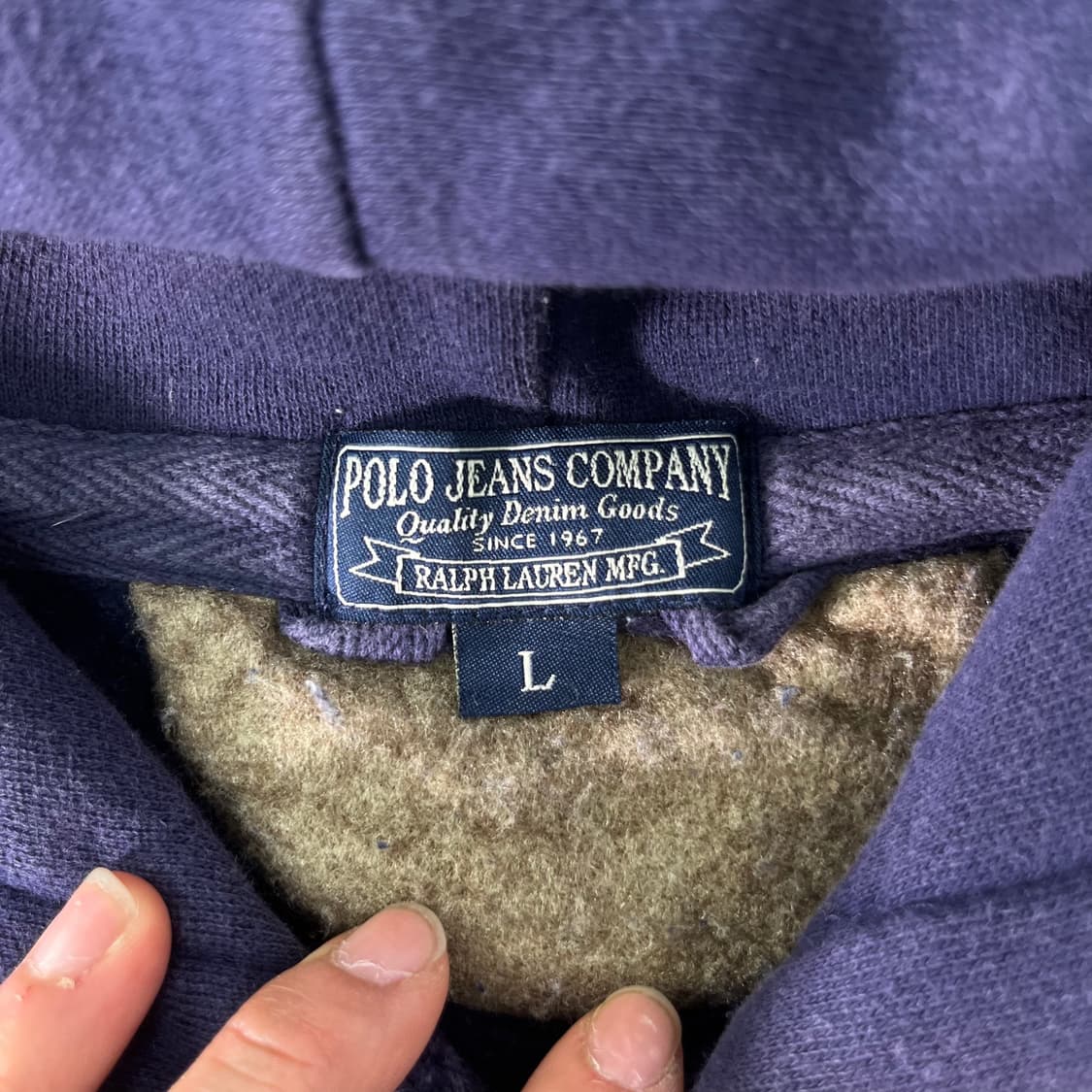 100 폴로랄프로렌 진스 자수로고 후드티 상품이미지3