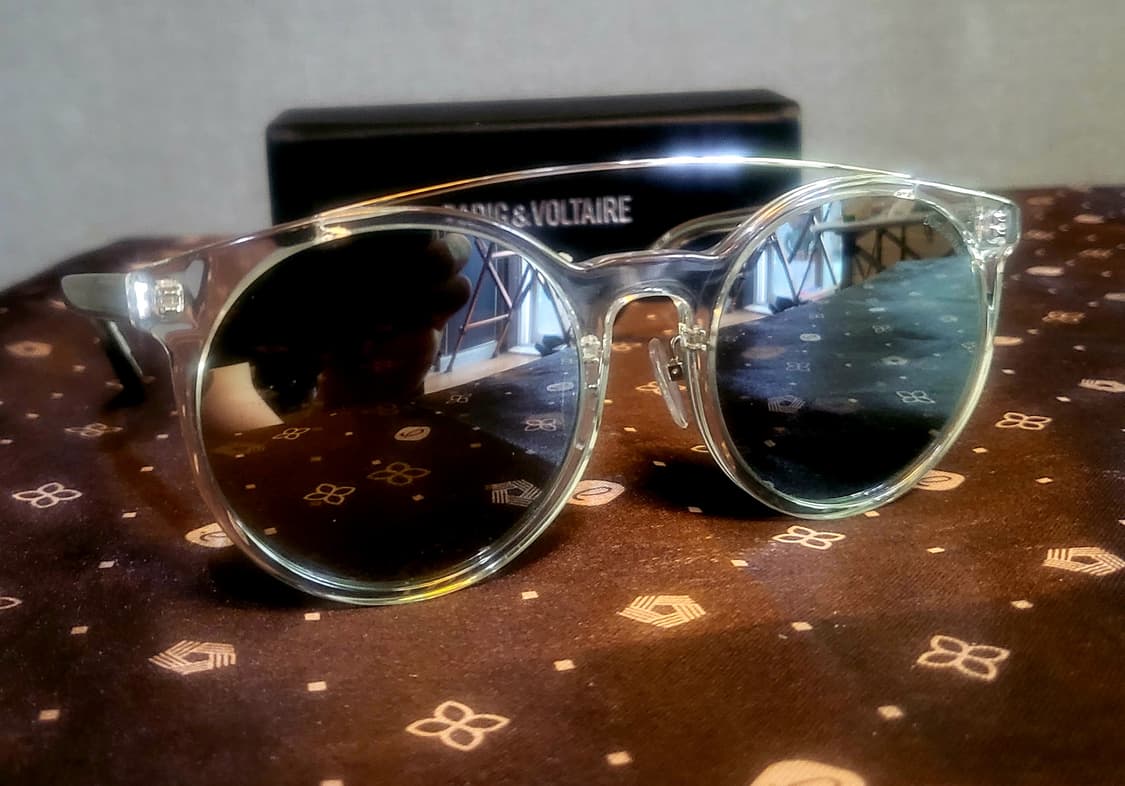 [미사용 새상품] 쟈딕앤볼테르  투톤 실버 미러선글라스 상품이미지1