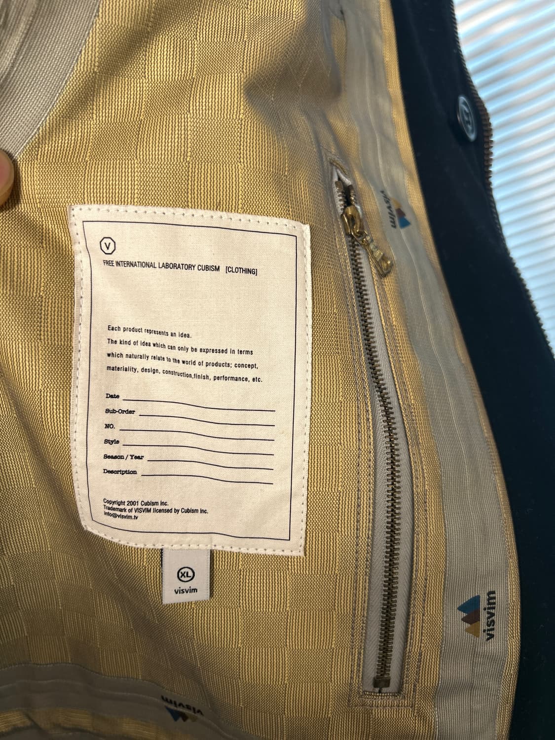 VISVIM 올드비즈빔 올블랙 하드리안 소가죽믹스 고어텍스 자켓  XL 상품이미지9