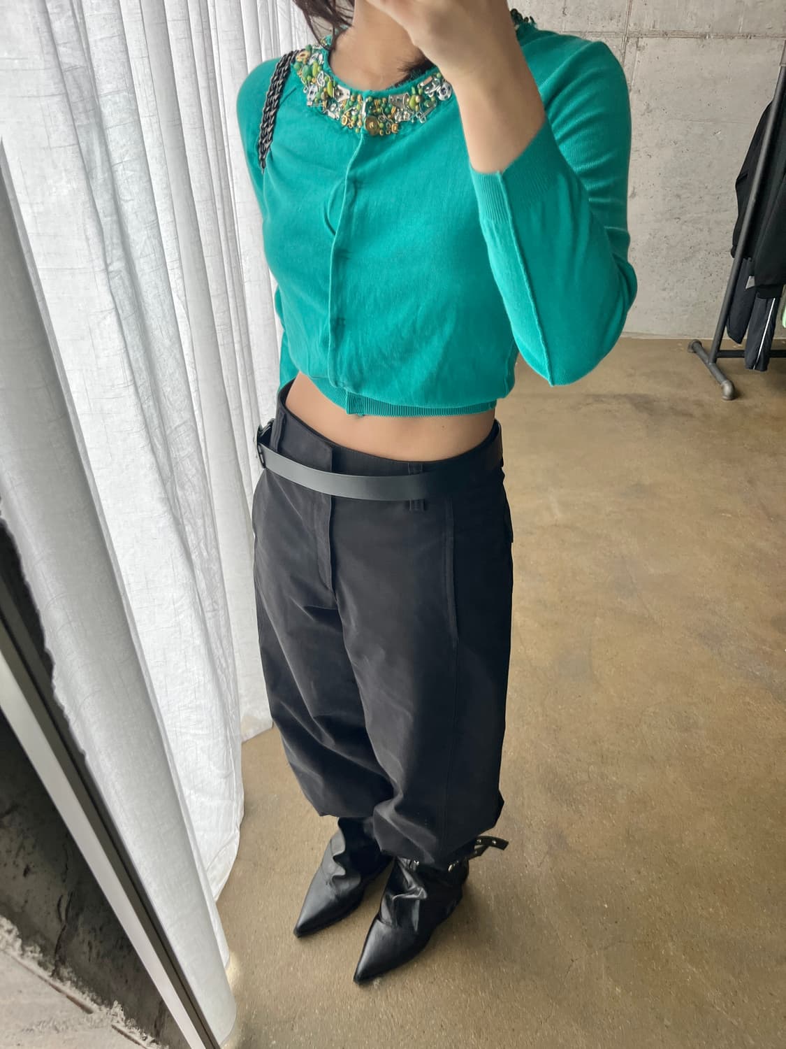 Moschino 모스키노 비디드 칼라 가디건 상품이미지2