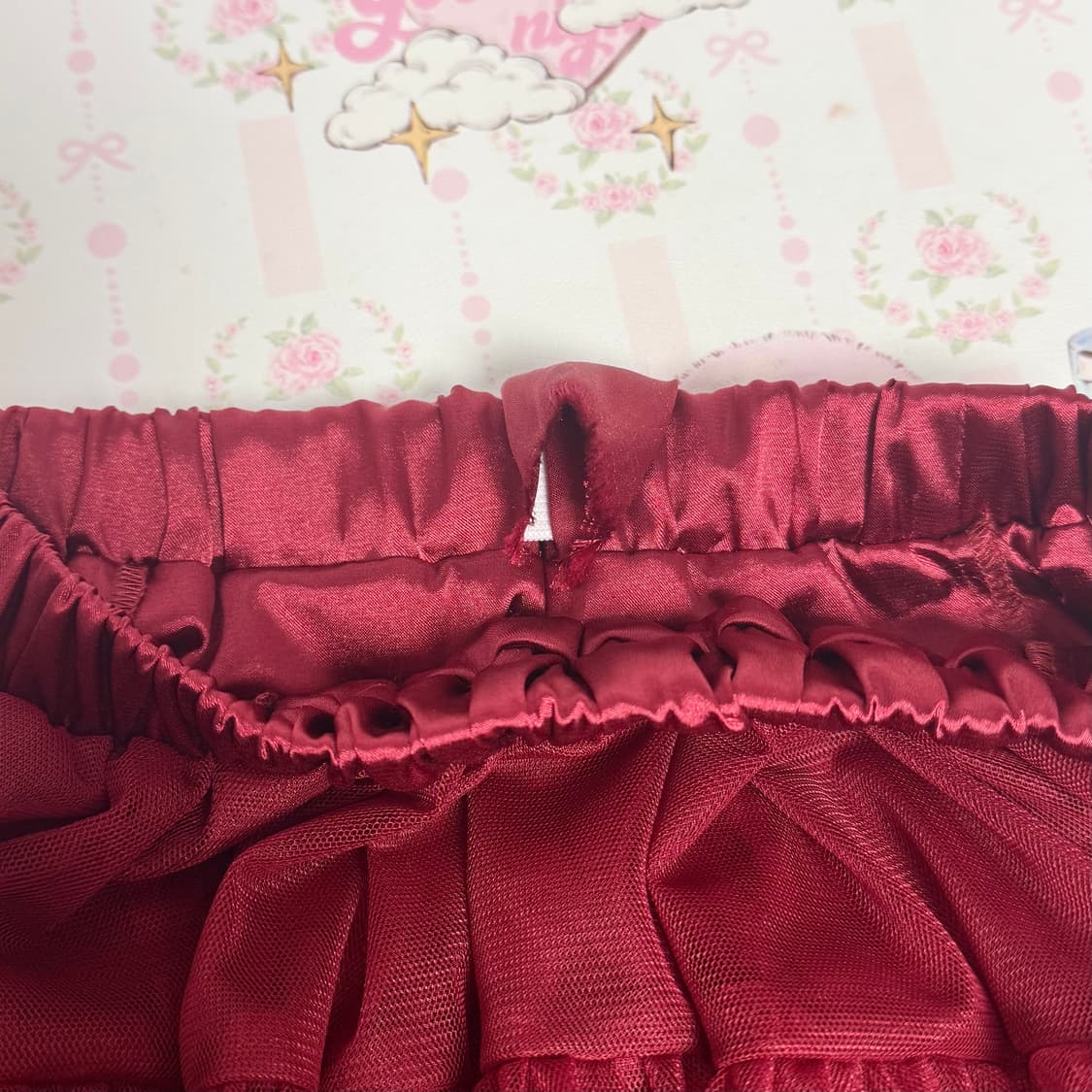 시눈 튜튜스커트 와인 상품이미지4