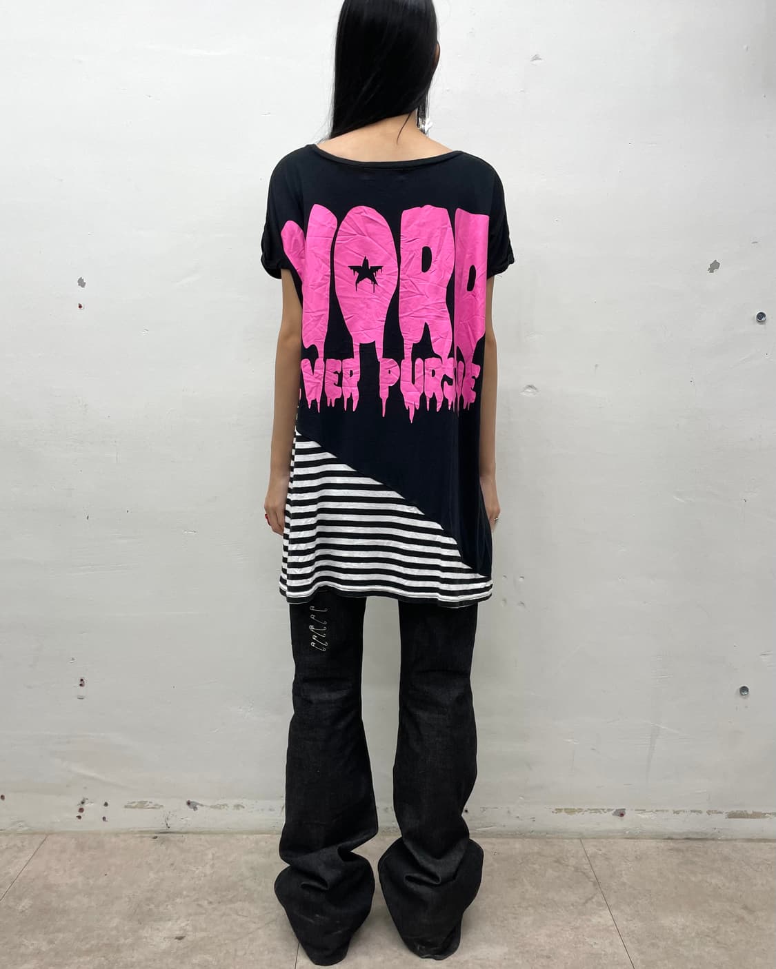 Right Dracula Lip Stripe T-shirt 상품이미지5