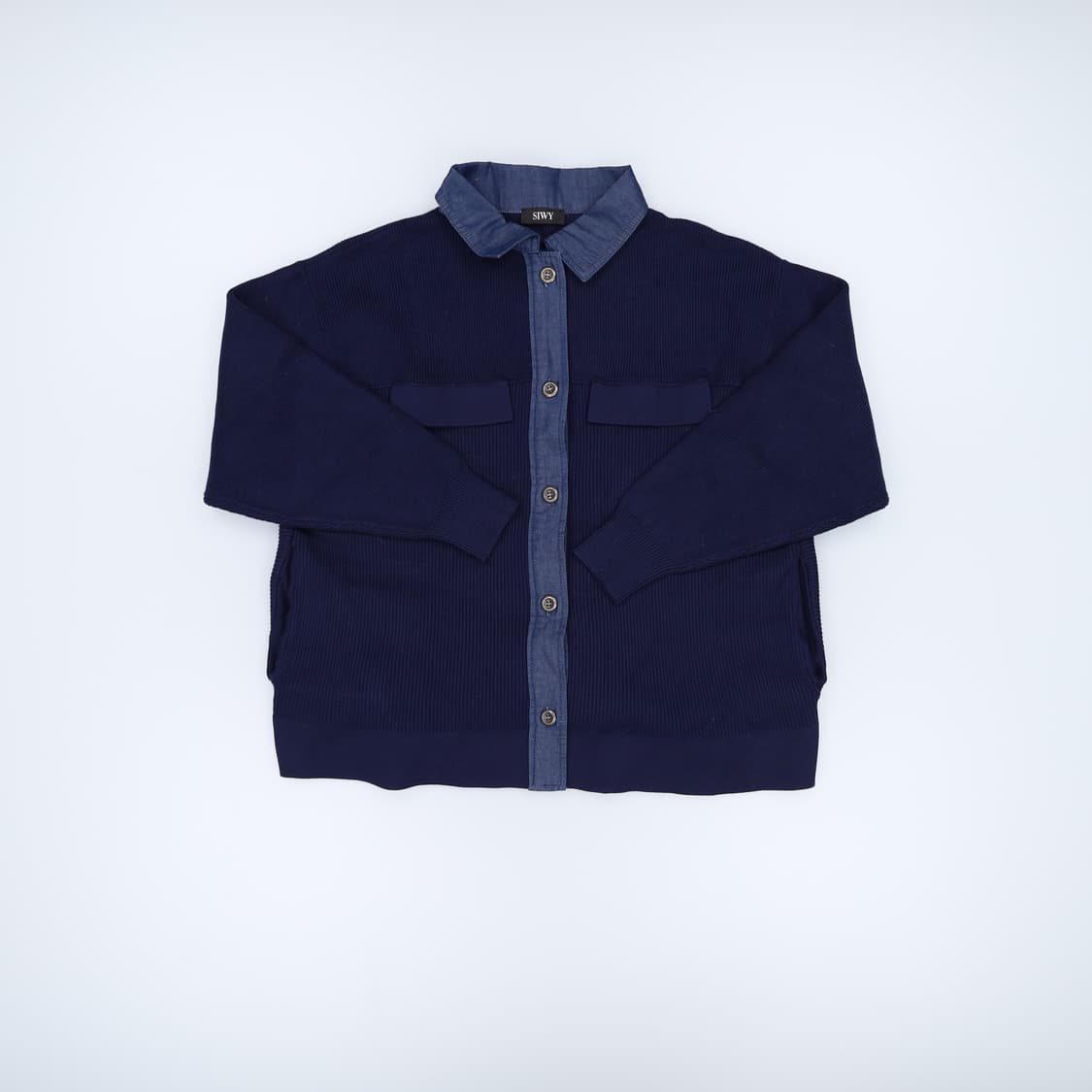 [95(77)] 씨위 여성 니트 셔츠자켓 1222H1 상품이미지1