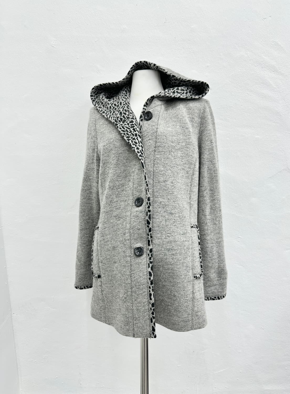 Vintage leopard knit jacket  상품이미지2