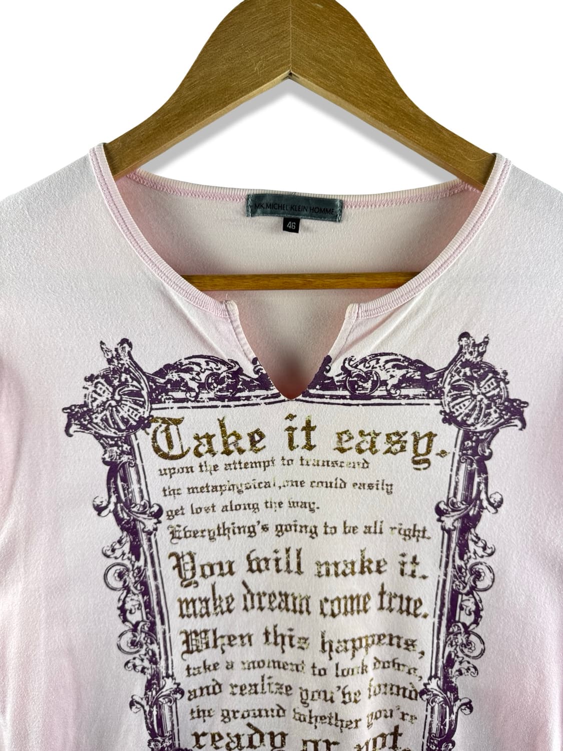 JPN Y2K 레터링 핑크 롱슬리브2599 상품이미지3