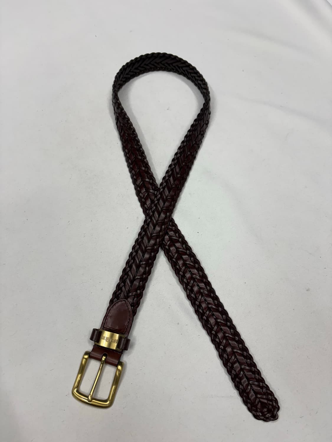 빈티지 노티카 위빙 웨스턴 가죽 벨트 상품이미지3