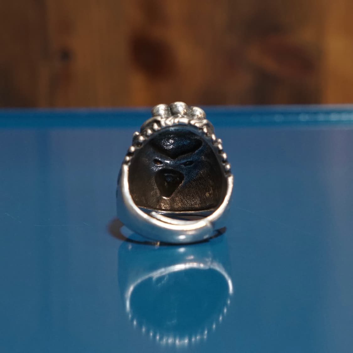 실버 925 스컬 디테일 반지 상품이미지6