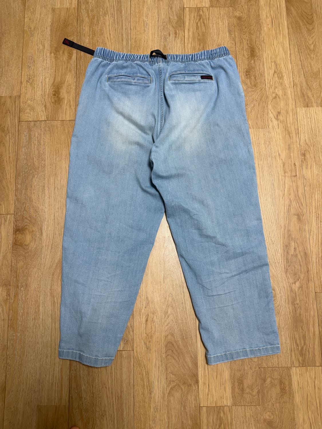그라미치 루즈테이퍼드 스트레치 데님 팬츠 medium used XL 연청 상품이미지2