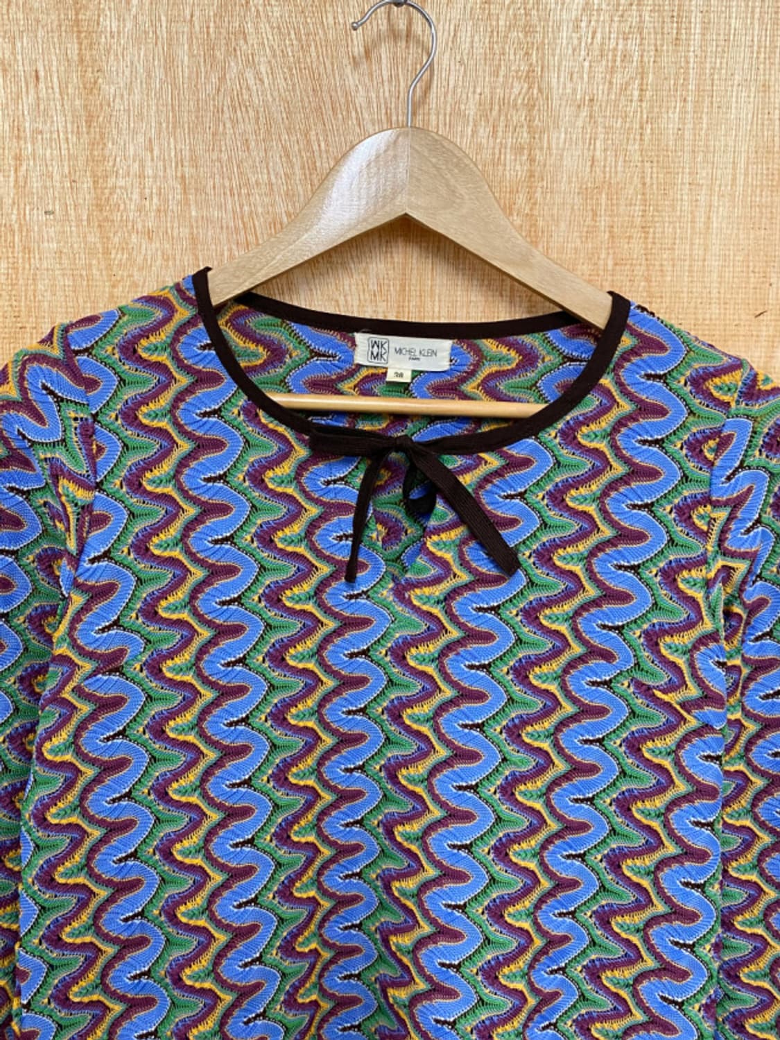 MICHEL KLEIN psychedelic crochet blouse  상품이미지4