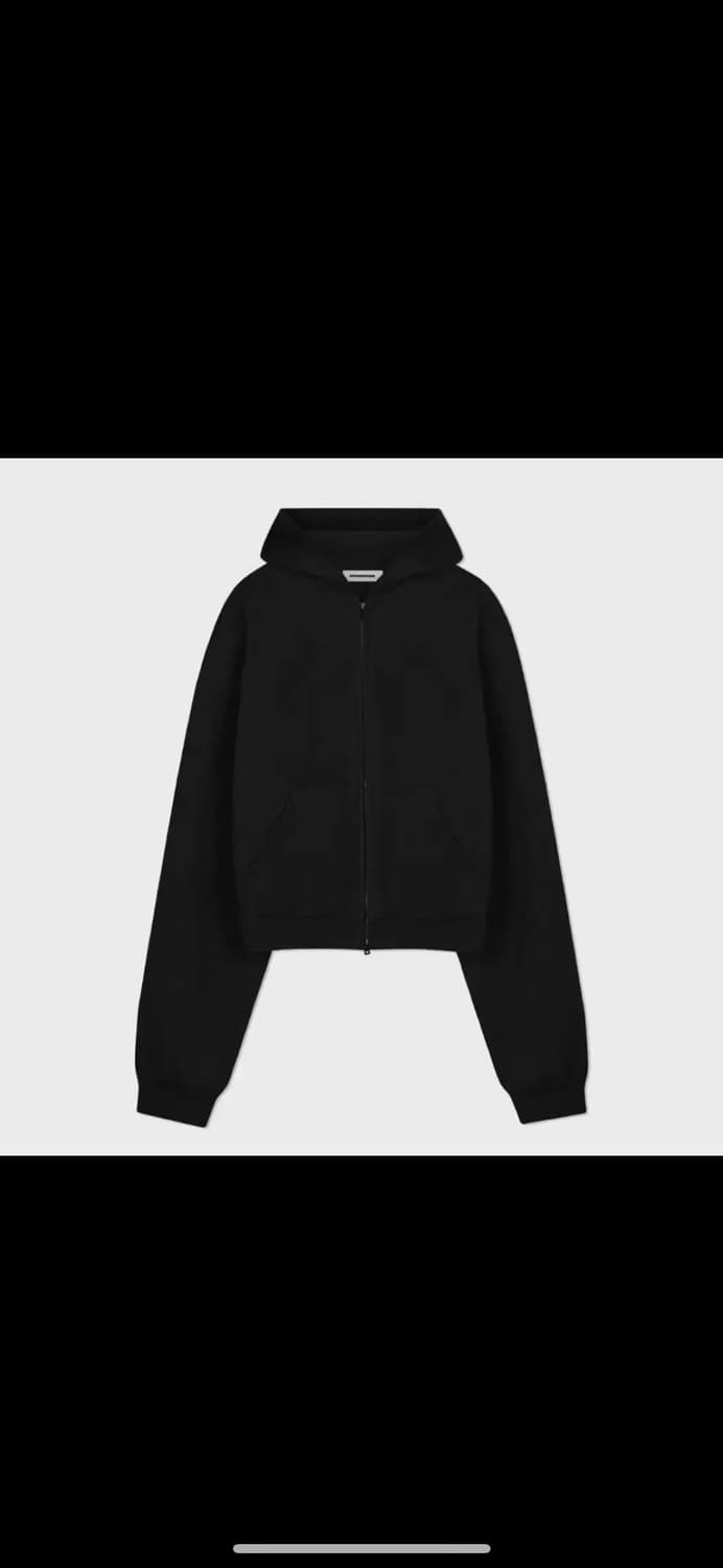 (M) 구민성 크롭 후드집업 상품이미지1