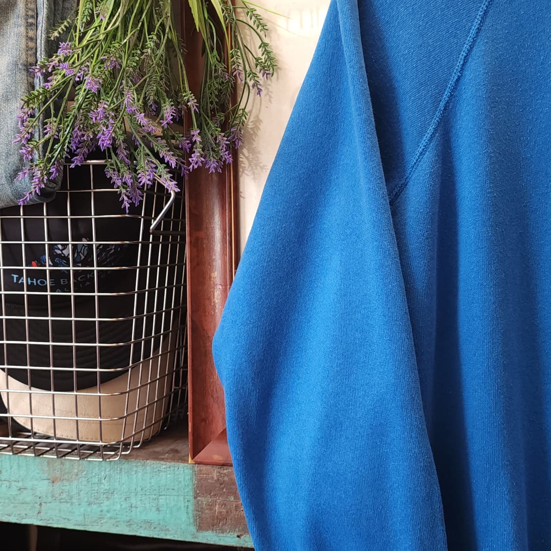 90s BW 빈티지 스웻셔츠 플레인 스웻셔츠 블루 L 상품이미지4