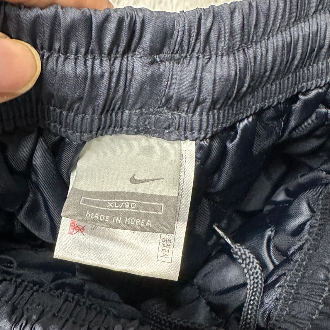 나이키올드스쿨 사이드지퍼 누빔 겨울팬츠 XL 상품이미지3