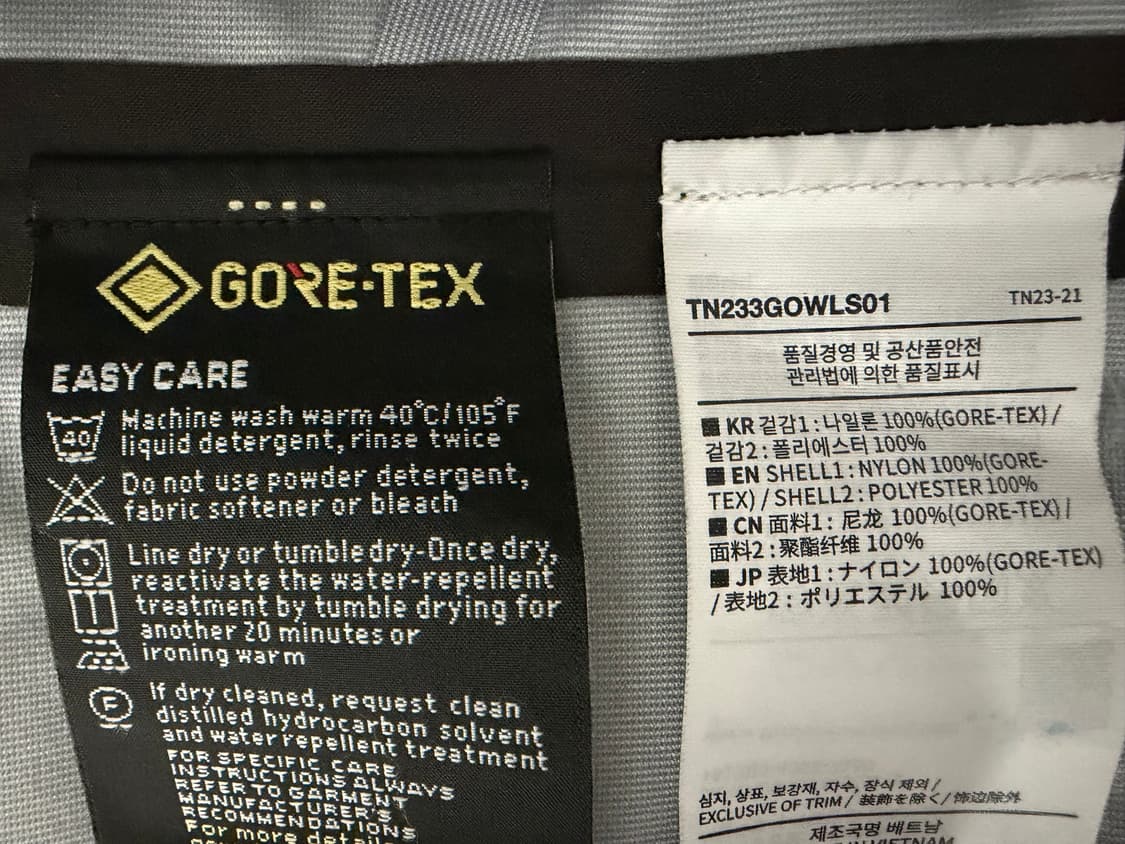 [L] 디스이즈네버댓 고어텍스 3L 자켓 블랙 상품이미지5