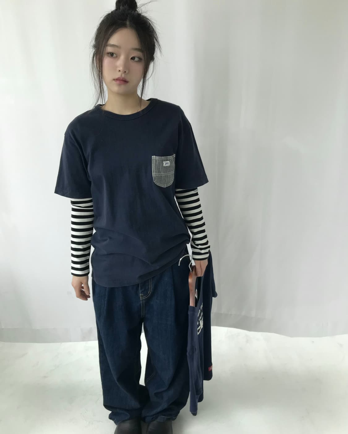 Lee 스트라이프 포켓 티셔츠  상품이미지1