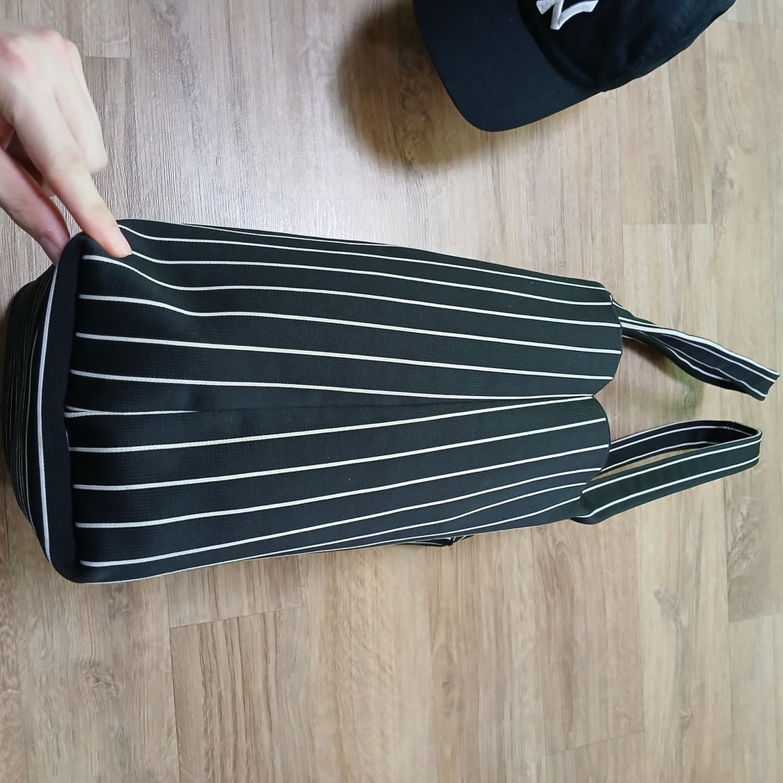 탄탄한 MLB 엠엘비 빅로고 폴리 니트 토트백 자카드 가방 상품이미지5