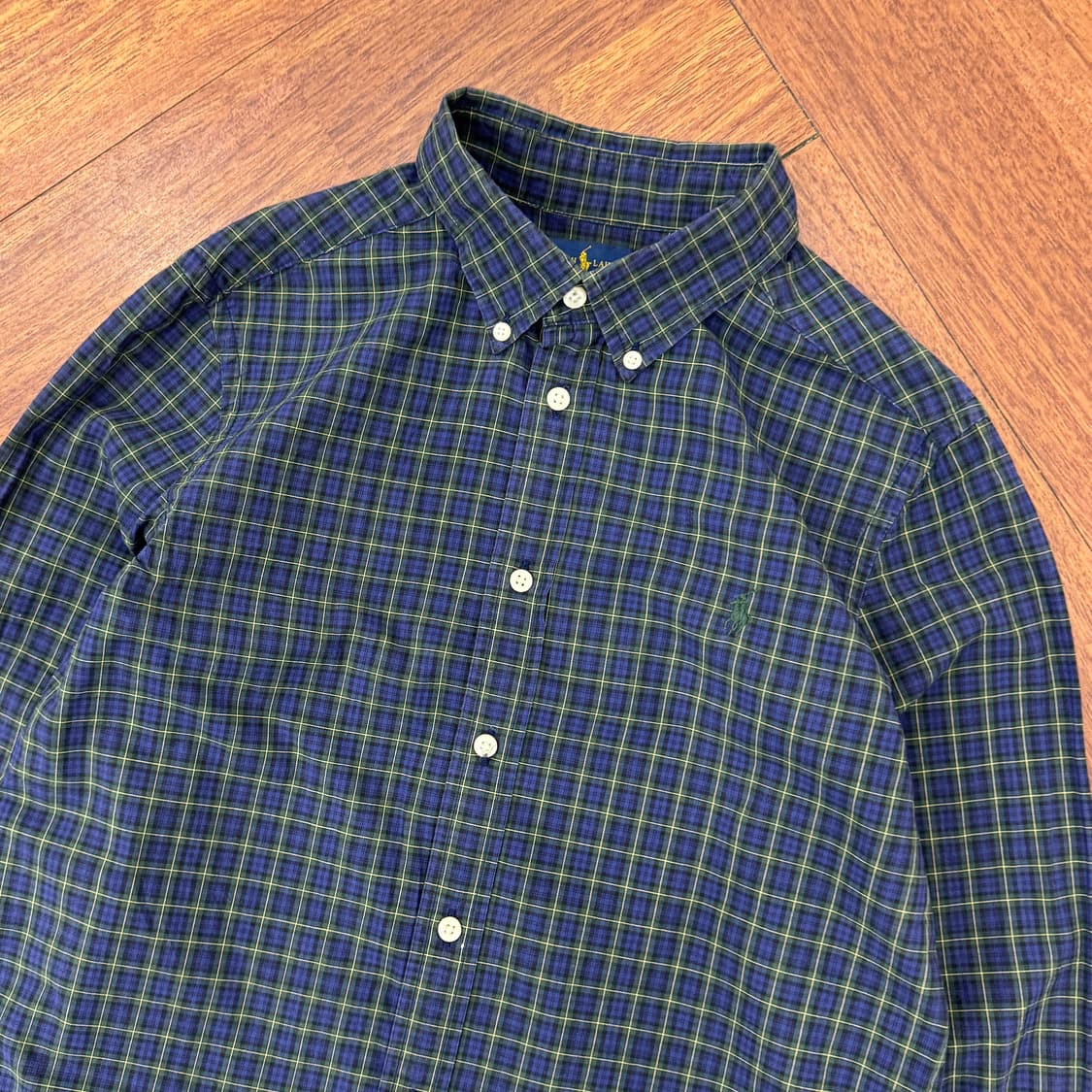 여성용 M 폴로 랄프로렌 체크 남방 셔츠  상품이미지3