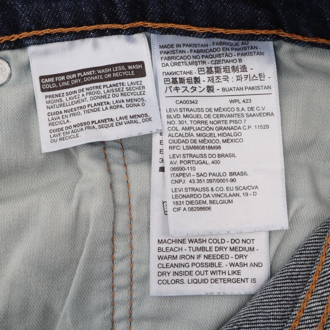 리바이스 502 레귤러 핏 데님팬츠 상품이미지8