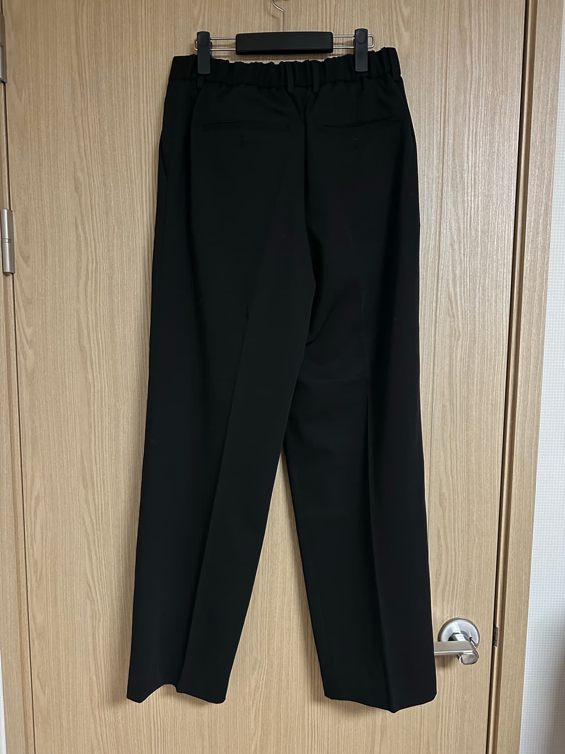 주앙옴므 투플리츠 와이드 슬랙스 블랙(m) 상품이미지4