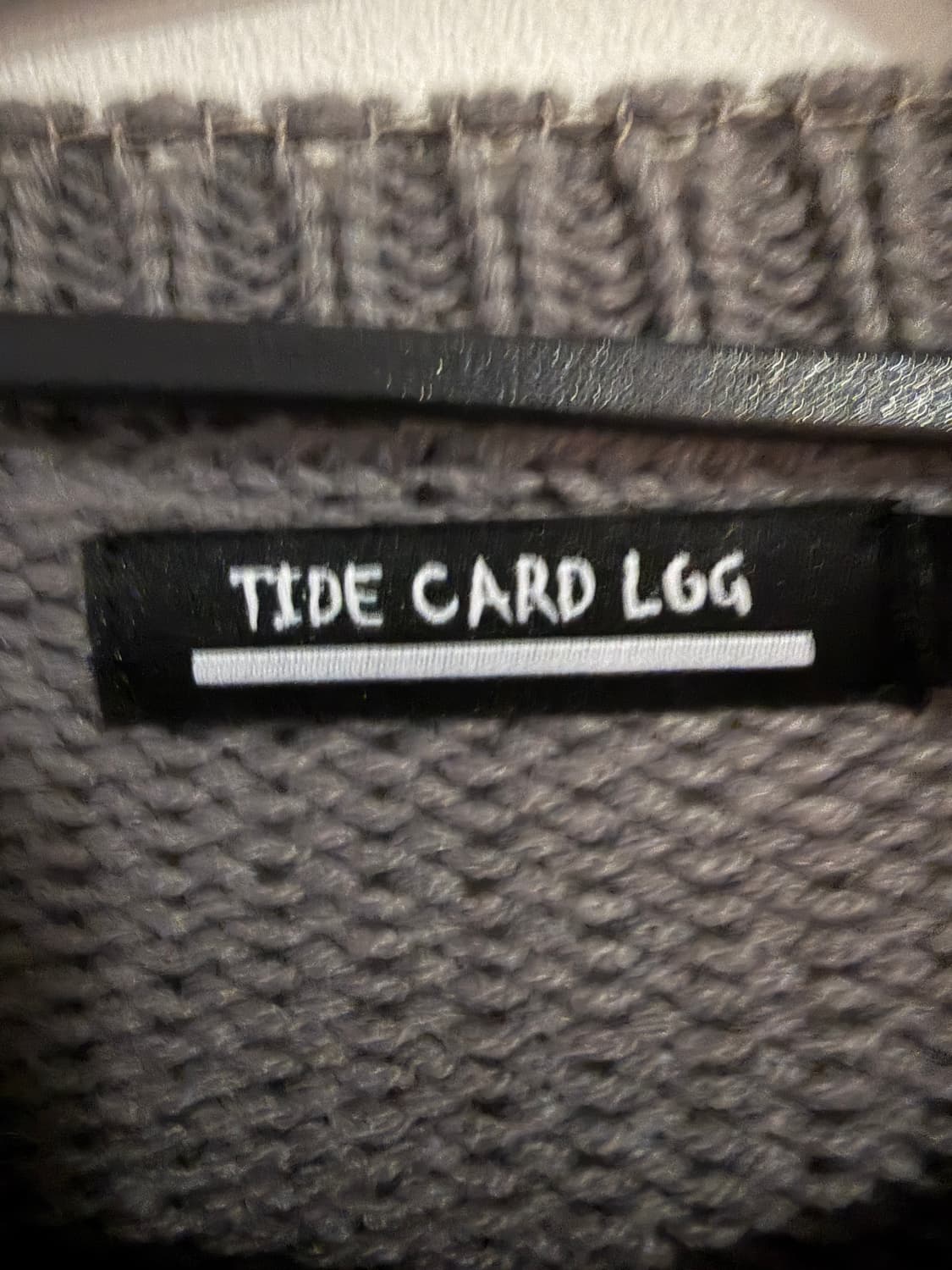 TIDE CARD LGG 디스트로이드 니트 상품이미지2