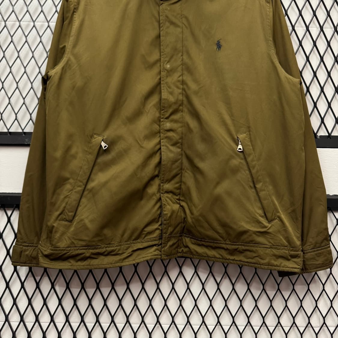 00s 폴로 랄프로렌 클래식 드리즐러 자켓 투포켓 디테일 라이트 카키 상품이미지4