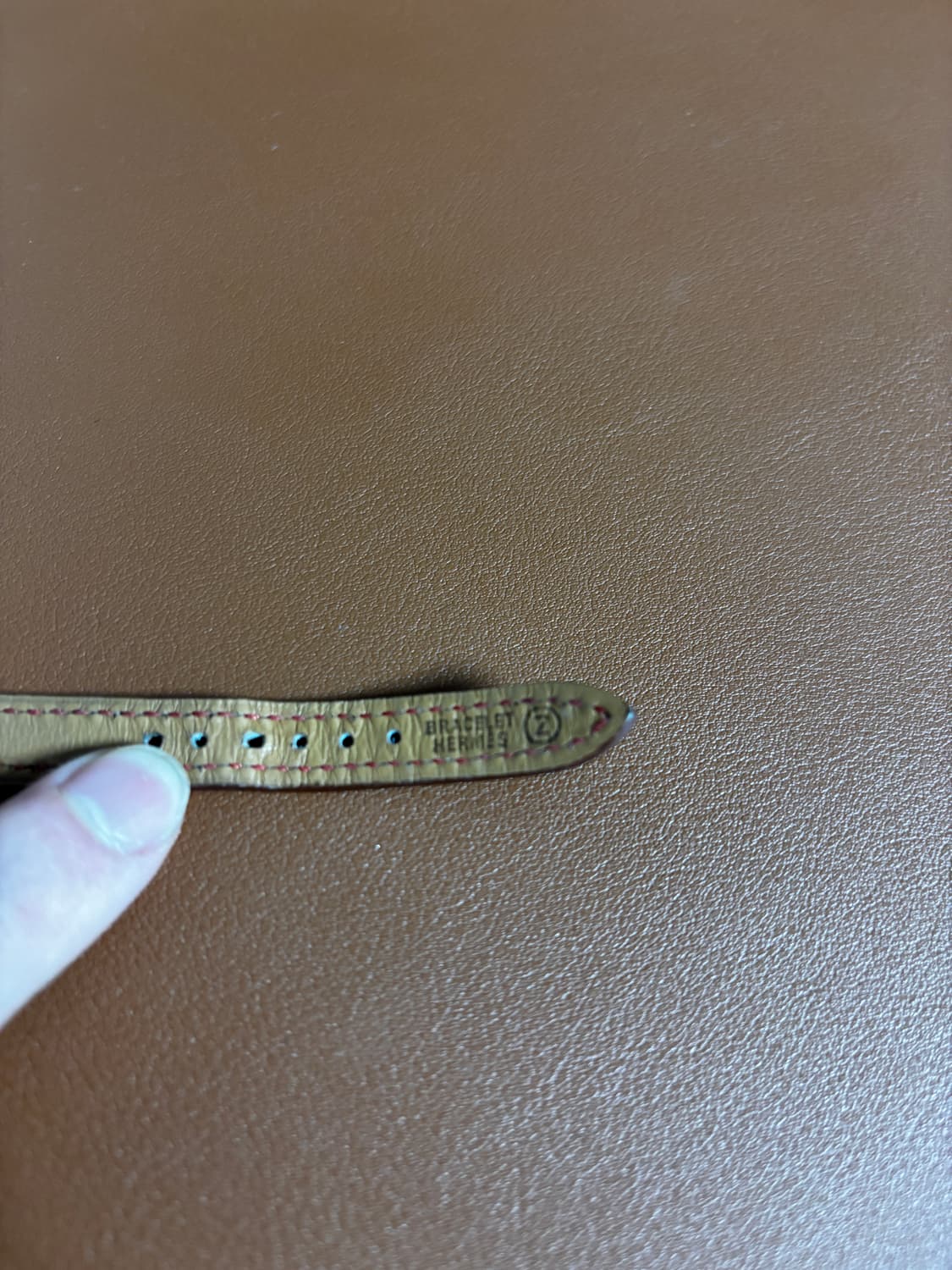 빈티지 에르메스 아쏘 쿼츠 24mm 레드스트랩 상품이미지5