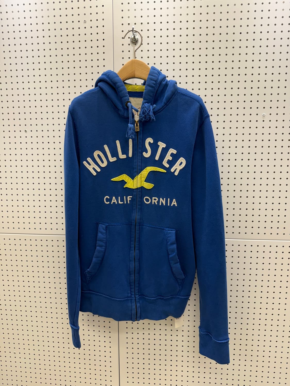 홀리스터 남성용 센터 로고 후드집업 블루 U1425 상품이미지2