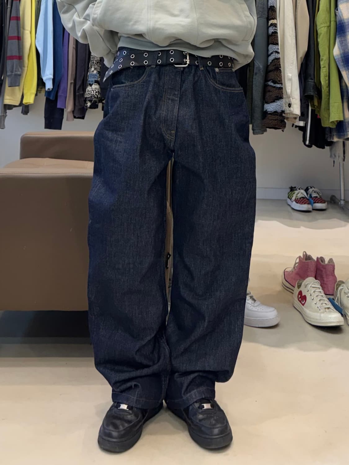 오라리 하드트위스트 와이드 데님팬츠 상품이미지5