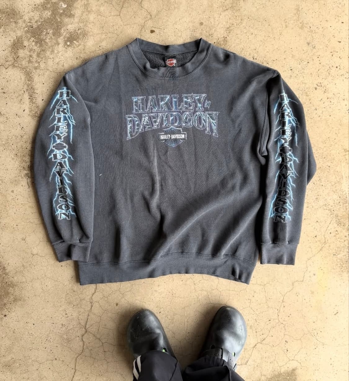 90s 할리데이비슨 라이트닝 스웻 상품이미지1