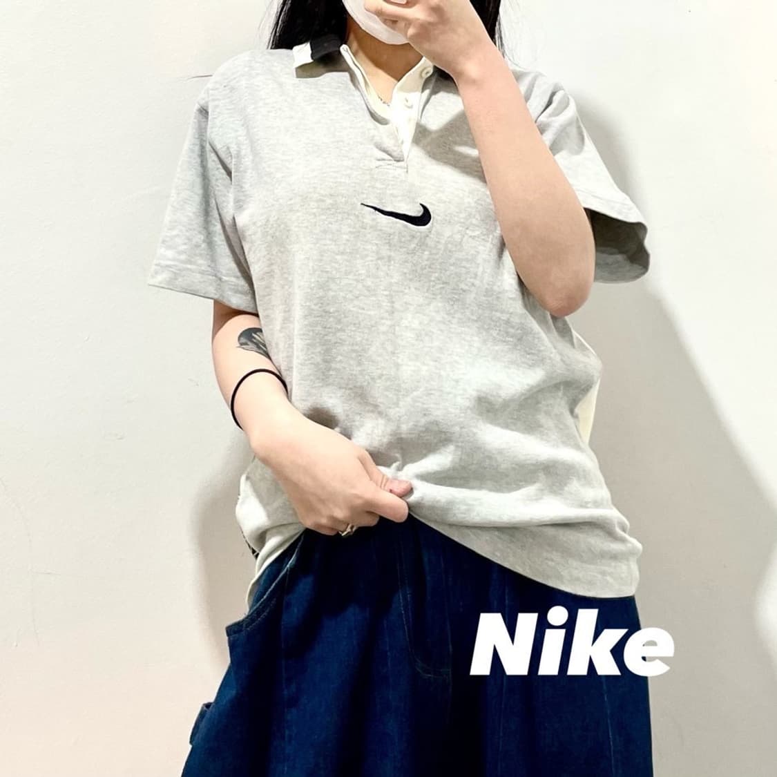 나이키 빅로고 반팔 카라티 상품이미지1