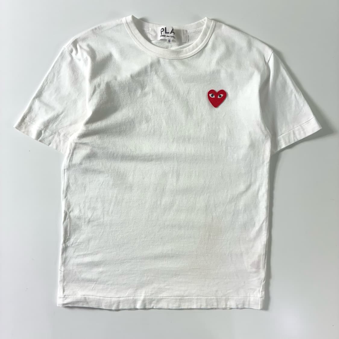 Comme des garsons  꼼데가르송 하트와펜 화이트 반팔티셔츠  상품이미지1