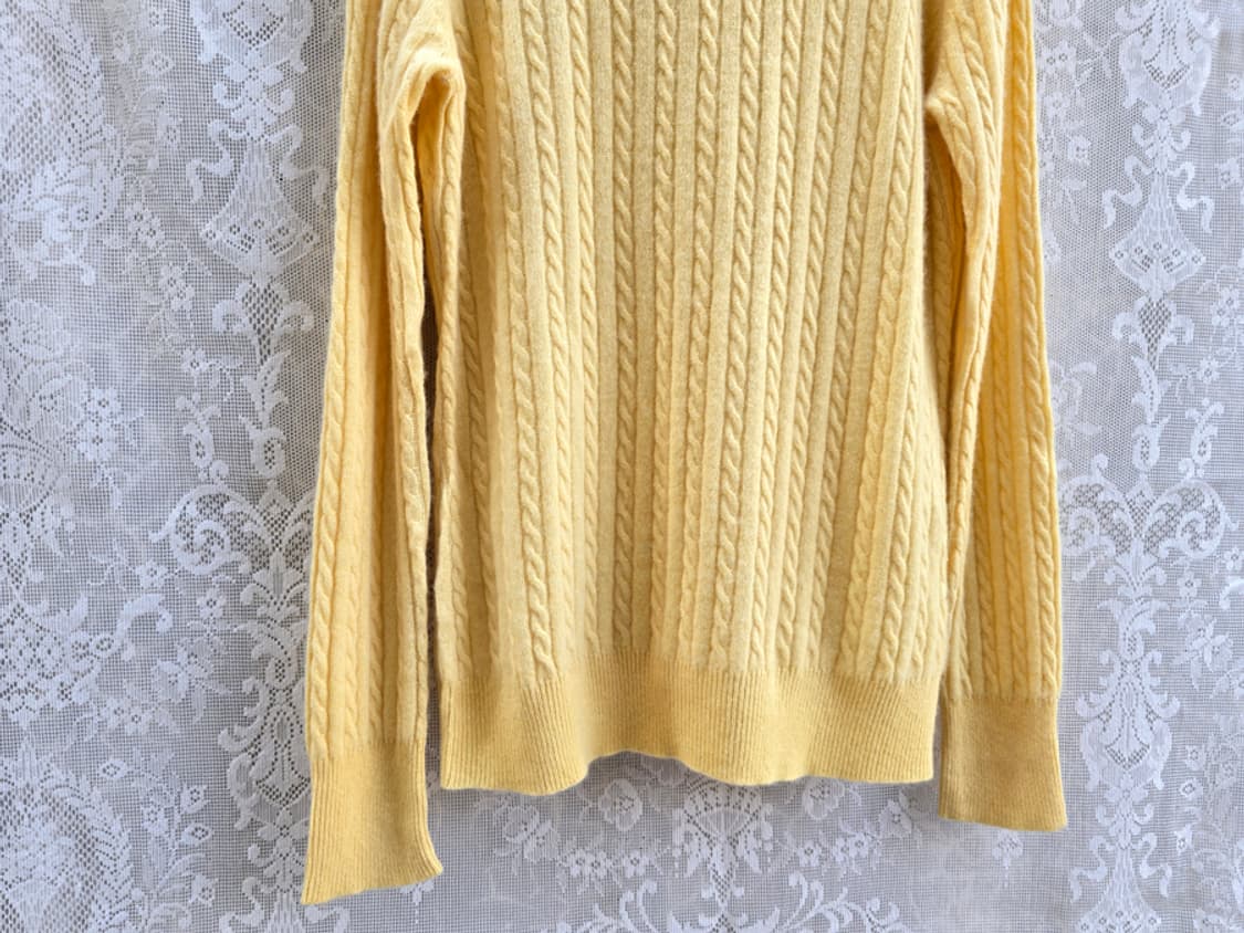 캐시미어 100% 케이블 니트 상품이미지3