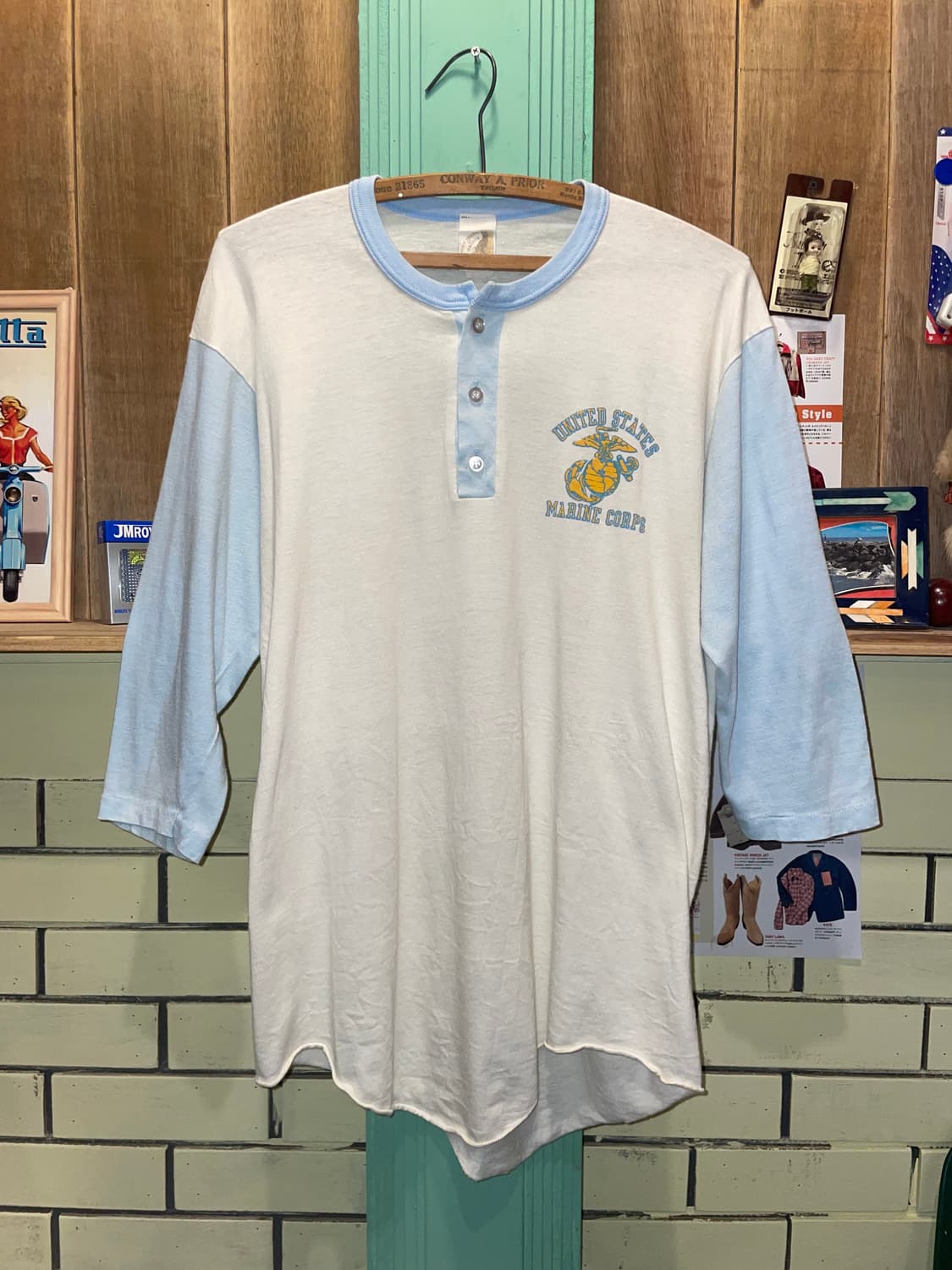 1980’s Vintage Henley Raglan Tee ​ 상품이미지10