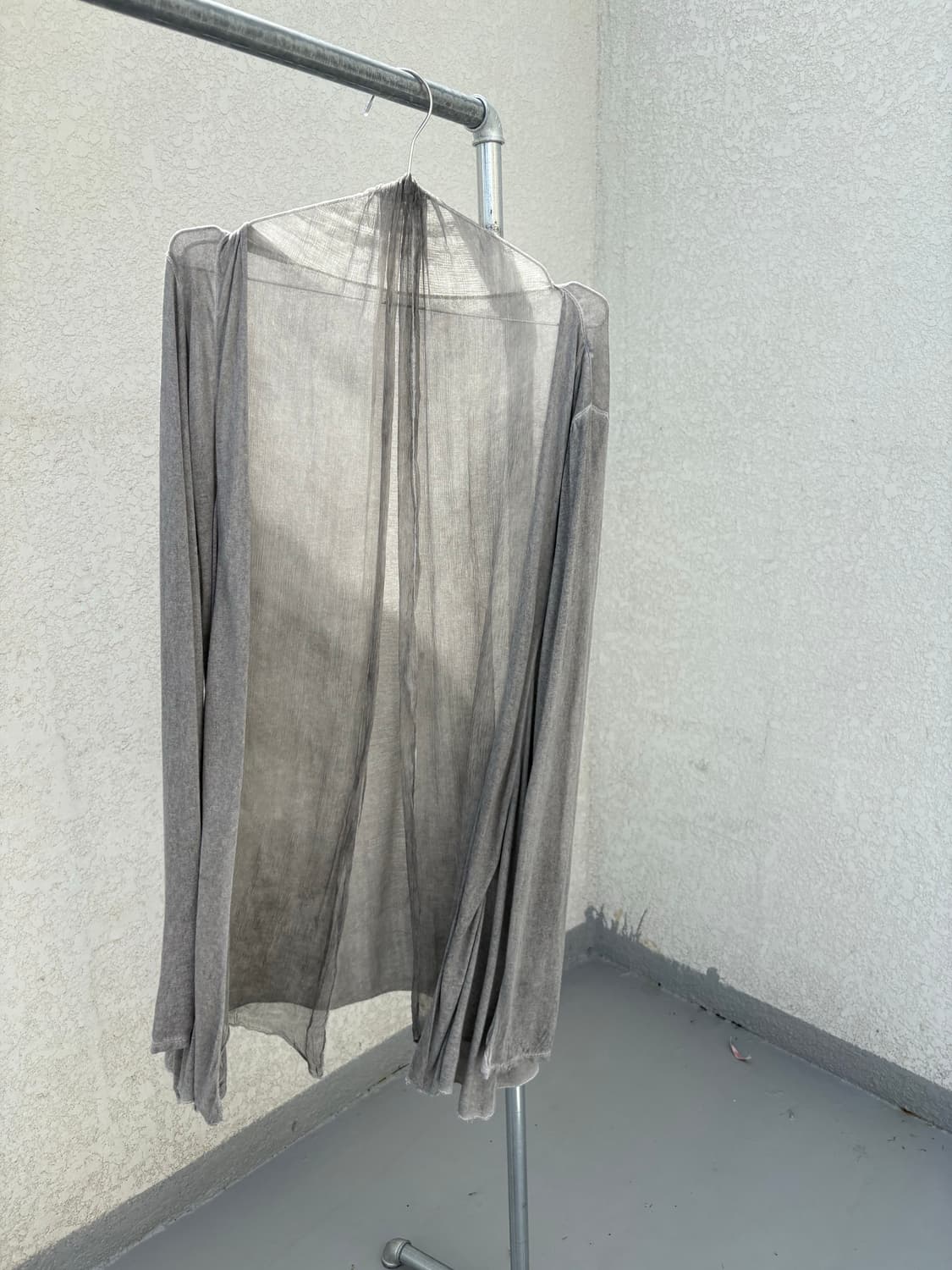 21 grey see-through cardigan 상품이미지4