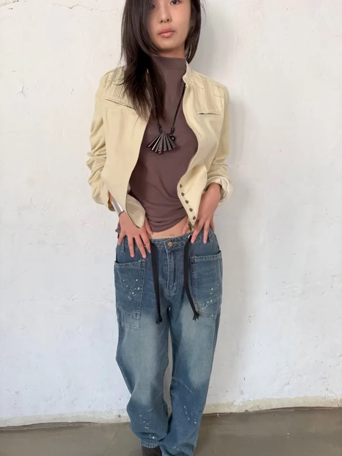 Vintage Stone draw jean 상품이미지1