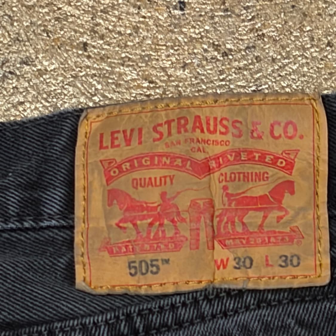 미국 빈티지 리바이스 505 블랙진 청바지 상품이미지8