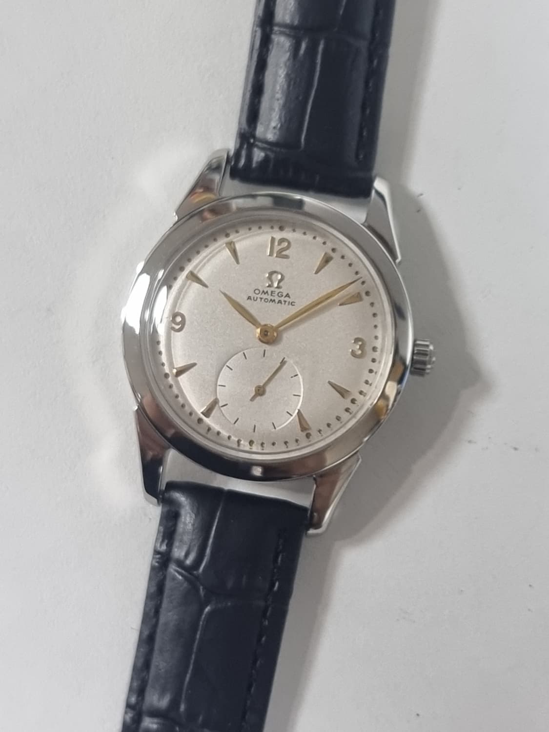 OMEGA 정품 오메가 독립초침 시계 1947년도 빈티지 자동35mm 상품이미지3